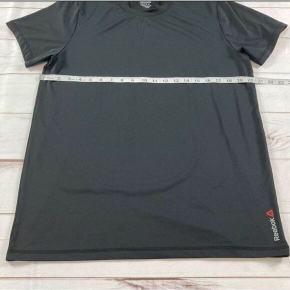 Reebok Mens Black Speedwick Performance Short Sleeve Running Shirt Size Large - Picture 5 of 6